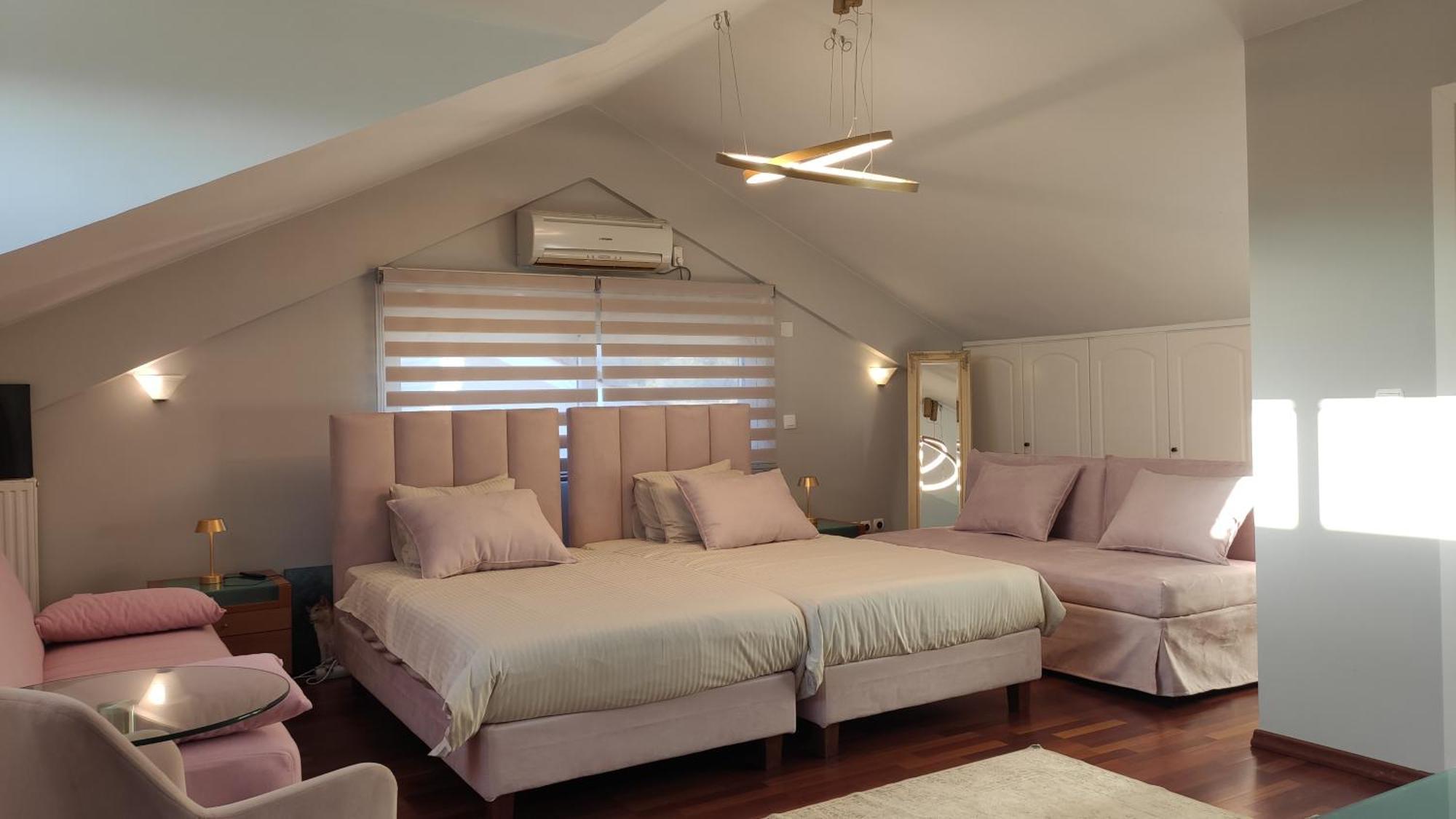 Beautiful Maisonette With A View To The Mountains And The Sea Agia Marina  Esterno foto