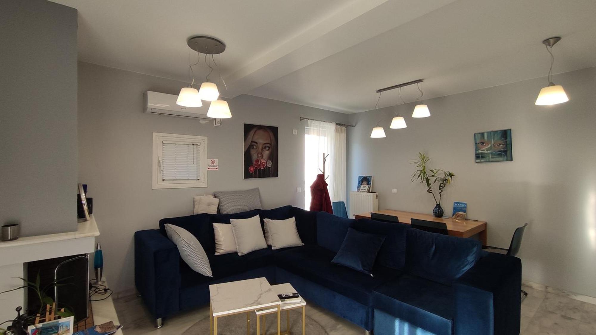 Beautiful Maisonette With A View To The Mountains And The Sea Agia Marina  Esterno foto